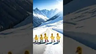 #DreamScreenAI # funny ducks# kids shorts # roller skating # AI shorts # cute ducks