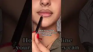как сделать контур губ! #контур губ #лайфхакидляпомады #ipsy