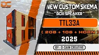 PLAN BOX SPEAKER  LINE ARRAY TTL33A 208  + 106 + HORN NEW CUSTOM 2025 