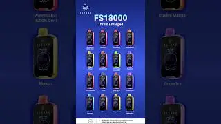 #ELF #BAR #FS18000 #unboxing #Peachice #thrillsenlargee #meshcoil #fastcharging #Flavors