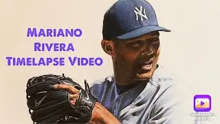 Mariano Rivera Colored Pencil Drawing Timelapse Video - Jacob Burgess