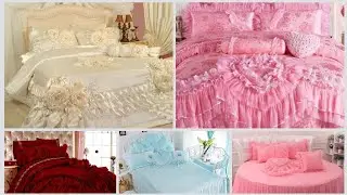 Most Impressive #Luxury bedding Set Silk and Satin Ruffle Frilled Bedsheets & Duvet #bedsheets
