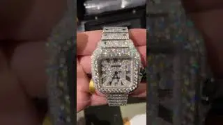 VVS moissanite watch@cartier