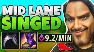 This is how I hit 9.2 CS per minute on mid lane Singed