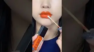 beautiful orange 🍊 colour lipstick 😍 tutorial