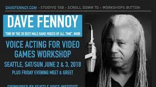 Voice Acting for Video Games | Seattle 2018