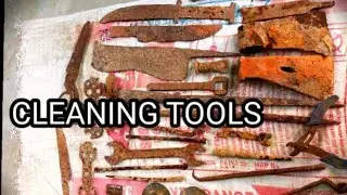 Rust removing asmr video  | Cleaning the rusty tools ever