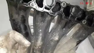 Как снять впускной коллектор, тнвд, дроссель, и клапан ЕГР на Mitsubishi Galant VIII 4G94 / SAMAPAL
