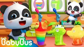 Baby Panda Juice Shop | Yummy Rainbow Juice Shop | Nursery Rhymes & Kids Songs | Baby Bas Cartoon