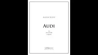 Audi for SSAATTBB Chorus (Score Video)