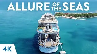 Allure of the Seas | Drone footage in Labadee, Haiti [4K]