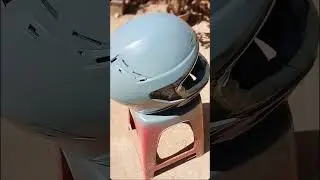 Proses repaint ulang helm kyt ttc hitam glossy menggunakan cat samurai
