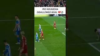 Rio Ngumoha Disallowed Goal for Liverpool vs Brighton 💔⚽ #shorts #liverpool #brighton #football