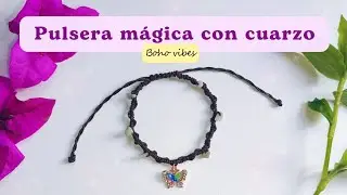 Pulsera con cuarzo natural | Tutorial boho paso a paso