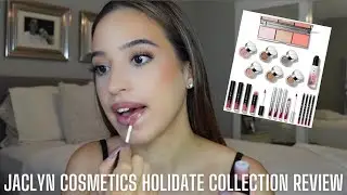 FULL JACLYN COSMETICS HOLIDAY COLLECTION REVIEW | first impression| swatches and application ♡