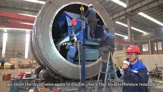 Assembly Process of Coal Mine Rotary Drum Screen | Industrial Manufacturing