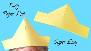 Easy Paper Hat | How To Make A Paper Hat Super Easy | DIY Origami Paper Hat | How To Make Paper Cap