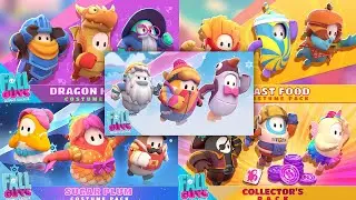 All Fall Guys Costume Packs/DLC - In Game Preview