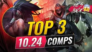 COMPLETELY BROKEN!!! - TOP 3 COMPS ON PATCH 10.24 - Teamfight Tactics