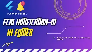 Push Notification to a Topic in flutter