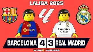 Barcelona vs Real Madrid 4-3 🔥 El Cl&aacute;sico 2025 Goals Highlights lego