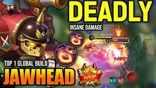 JAWHEAD BEST BUILD 2022 | TOP GLOBAL JAWHEAD GAMEPLAY | MOBILE LEGENDS✓
