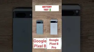 Google Pixel 8 vs Google Pixel 8 Pro Battery Drain Test #googlepixel8 #googlepixel8pro #tech #shorts