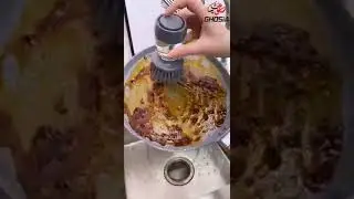 Dish Brush with Soap Dispenser, Soap Dispensing Palm Brush