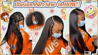 🤗Sew-in Weave With Leave Out Tutorial! Side Part Install Using Straight Hair Ft.#ELFINHAIR Review