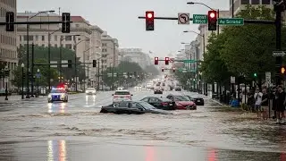 Washington, D.C. Flooded in Minutes | Realistic Urban Flood Short Film #viral #shorts #washingtondc