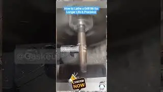 High Precision! Drill Bit Lathing Process in a Workshop