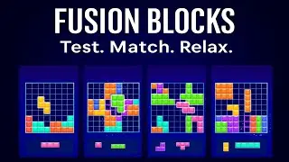 Fusion Blocks Gameplay | Calm & Satisfying Block Puzzle (No Timer) 🧠💙