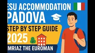 How to Apply for ESU Accommodation at University of Padova |Bangladeshi Students| Imriaz The Euroman