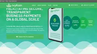 IVYKOIN - The Ripple Killer ( This will be a CRYPTO BLAST in 2018)