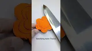 Satisfying Asmr Kinetic Sand🧡 Shapes Cutting Video #asmr #satisfying #viral #relax #shorts #fyp #top