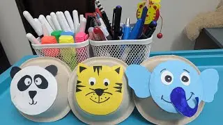 Paper Plate Craft || Paper Plate Animals || Animals Craft Jungle Themed || Wild Animals Craft