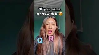 &ldquo;If your name starts with R😍&rdquo; #shorts #ytshorts  #shortsviral  #trendingshorts  #yutubeshorts