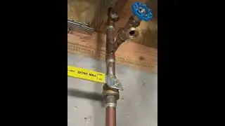 Shut off Sprinkler Irrigation System from basement plumbing #sprinklersystem #landscapingtips