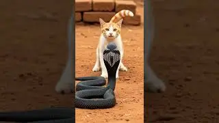 My Cat Vs Cobra #cat #cute #funnycats #cutecat #pets #kitten #tabby #catman #catman #badcat #badcat