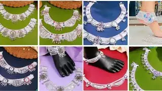 Silver anklet bridal wear latest payal design with weight and price chandi ki payal with gold price 
