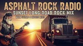 ASPHALT ROCK RADIO &ndash; SUNSET LONG ROAD ROCK MIX | WARM GUITARS & ENDLESS MILES | #LongRoadSunset
