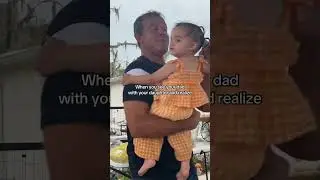 WHEN YOU SEE YOUR DAD WITH YOUR DAUGHTER AND REALIZE🥹 #momlife #dads #nostalgia