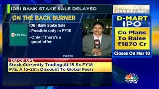 IDBI Bank Stake Sale Delayed