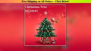 2025 New 3171pcs Seasonal Santa Claus Family Christmas Tree Decoration 41843 Building Block Model
