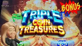 MEGA FEATURE On Triple Coin Treasures!