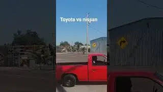 toyota pickup or nissan hardbody #d21 #22r #exhaust sound #leaving #truckmeet