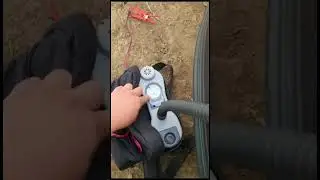 Накачка лодки насосом Bravo    #bravo #насос #рыбалка