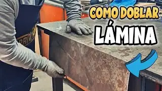 💪🏻Doblando LÁMINA calibre 14 SIN PLEGADORA 😲