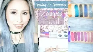 Huge Colourpop Haul Eyeshadows & Liquid Lipsticks Spring Summer 2016 FoodishBeauty