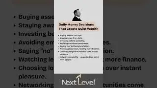 Daily Money Habits That Quietly Make You Wealthy #shorts